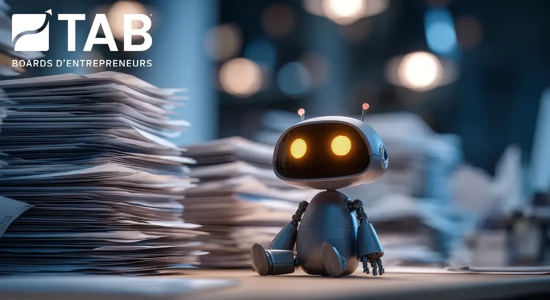 illustration de l’intelligence artificielle pour automatiser la gestion administrative et réduire la paperasse